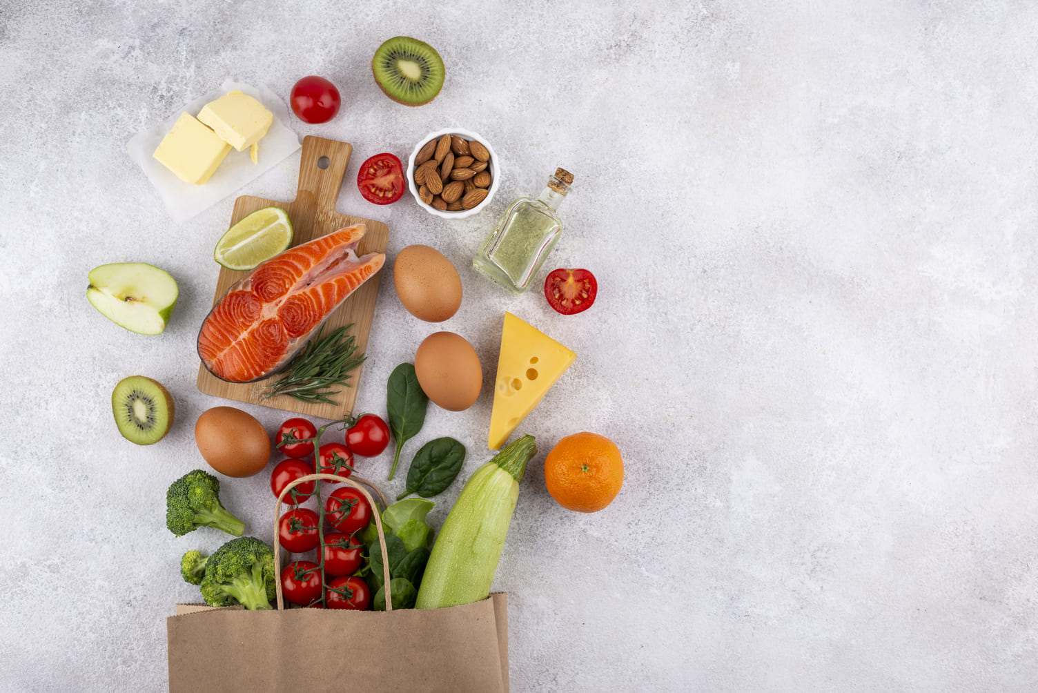 delicious-food-arrangement-view