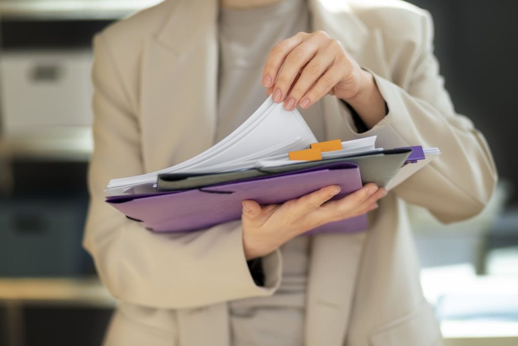 young-adult-organizing-documents